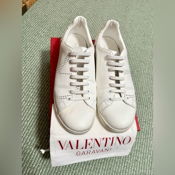 Valentine White leather sneakers - Picture 1 of 7